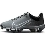 Nike Kids' Hyperdiamond 4 Keystone Softball Cleats, Size 2, Black/White/Cool Grey