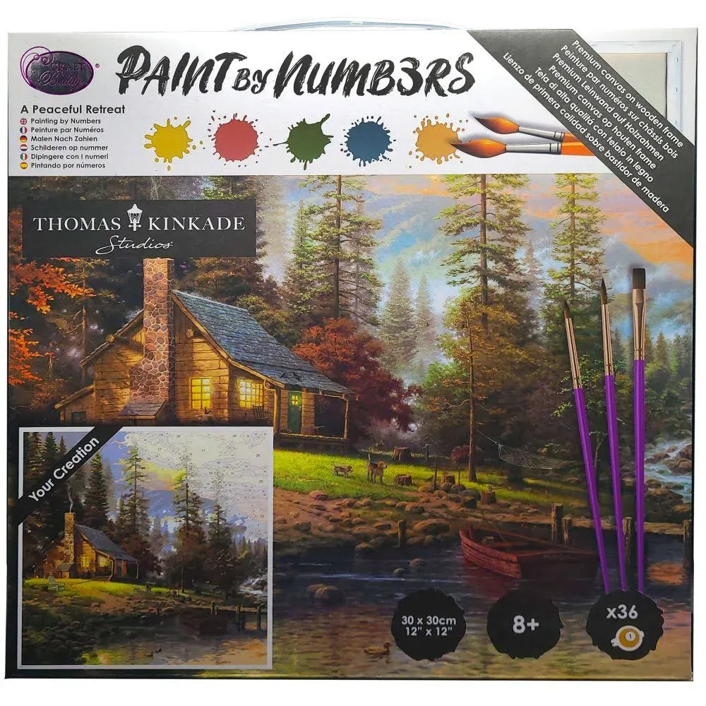 Craft Buddy A Peaceful Retreat Paint by Number Kit