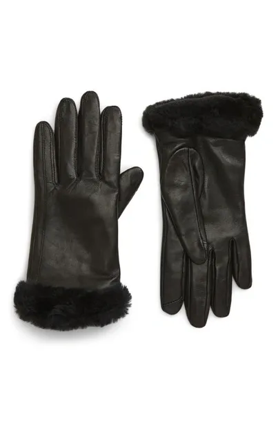 UGG Genuine Shearling Leather Tech Gloves