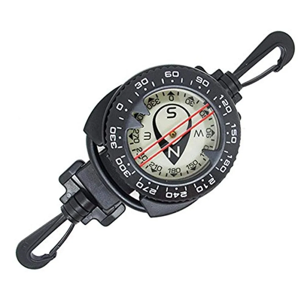 Scuba Choice Diving Dive Compass with Retractor Stretched to 31.5"