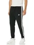 Adidas Men's Essentials Fleece Tapered Cuff 3-Stripes Pants