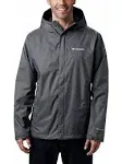 Columbia Rain Jacket Mens Gray Water light II Size 4X Light Weight Omni Tech