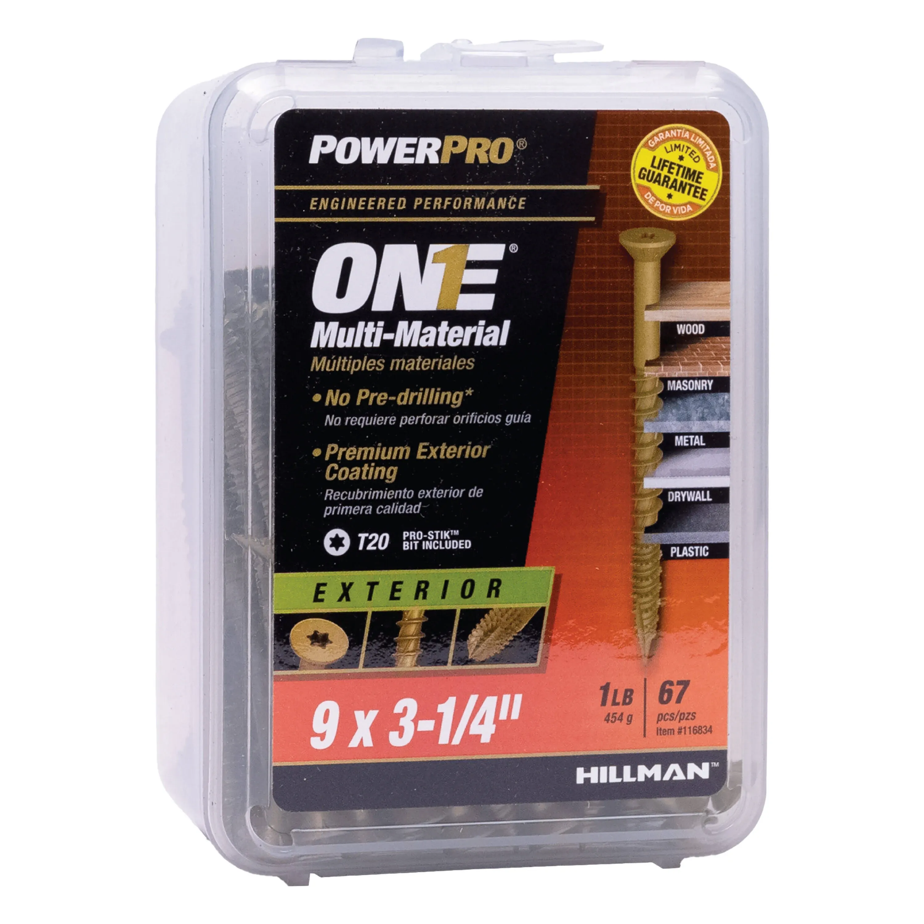 Power Pro One 9 x 3-1/4-in Bronze Epoxy Exterior Multi-Material Screws(1-lb) 116834