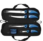 Cuda 6-Piece Knife and Sharpener Set with Carry Case