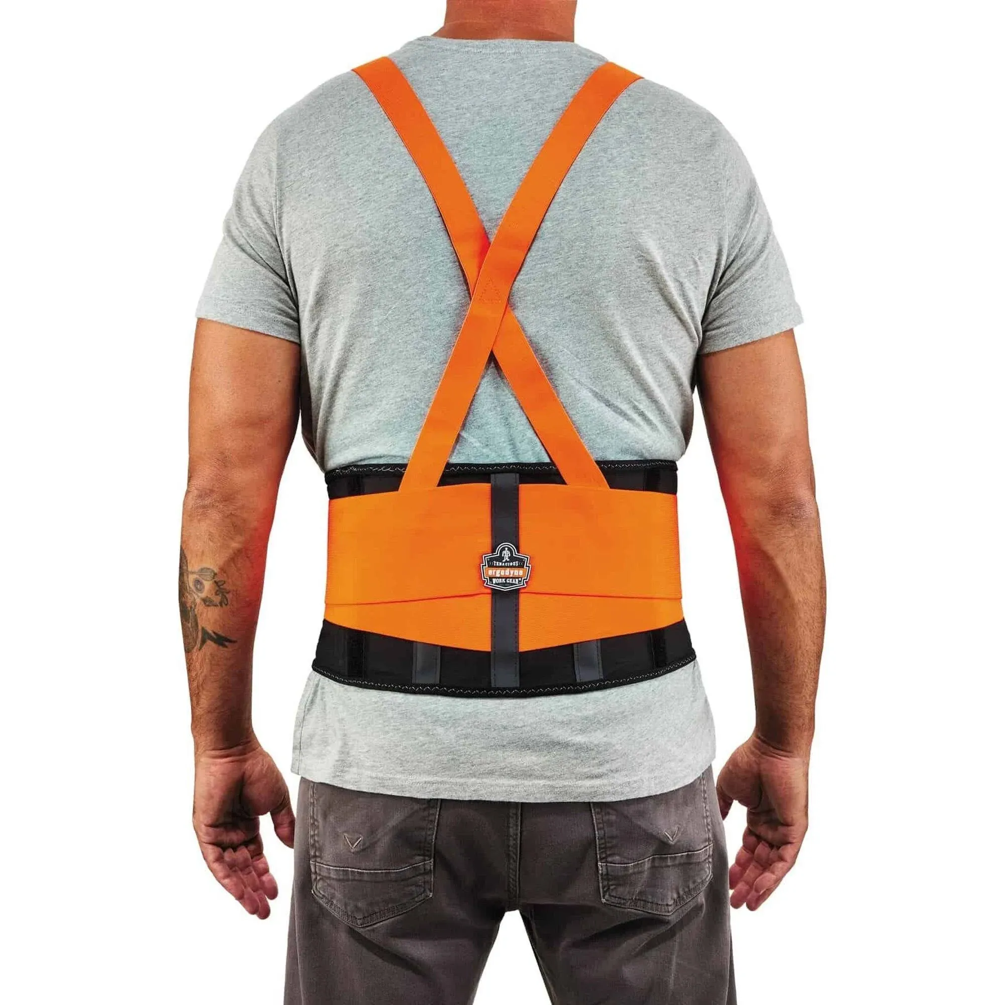 Ergodyne® ProFlex® 100 Economy Hi-Visibility Back Support, Orange, XS | Staples