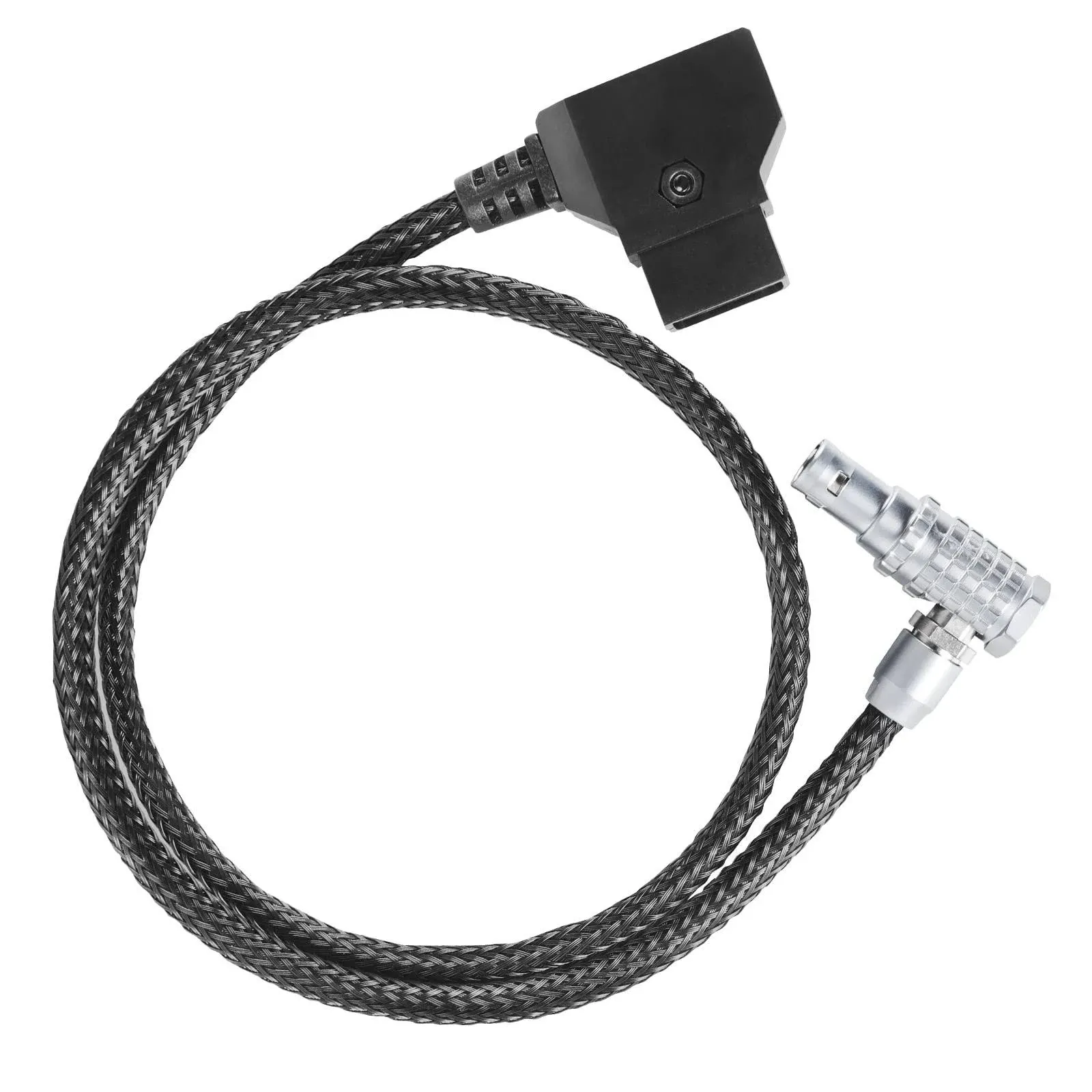 RED® Komodo™ 2-Pin Right-Angle to D-tap&P-tap Cable Made with Super Soft Wire and Protected with Techflex Braid 18.1inches(Power Cable)