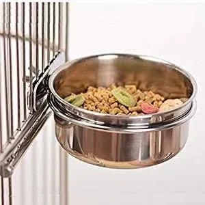 Old Tjikko Pet Feeder Water,10oz 20oz 30oz Bird 10oz Stainless Steel Bowl 