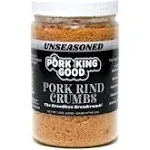 Pork King Good, Pork Rind Crumbs, Unseasoned, 12 oz (340 g)