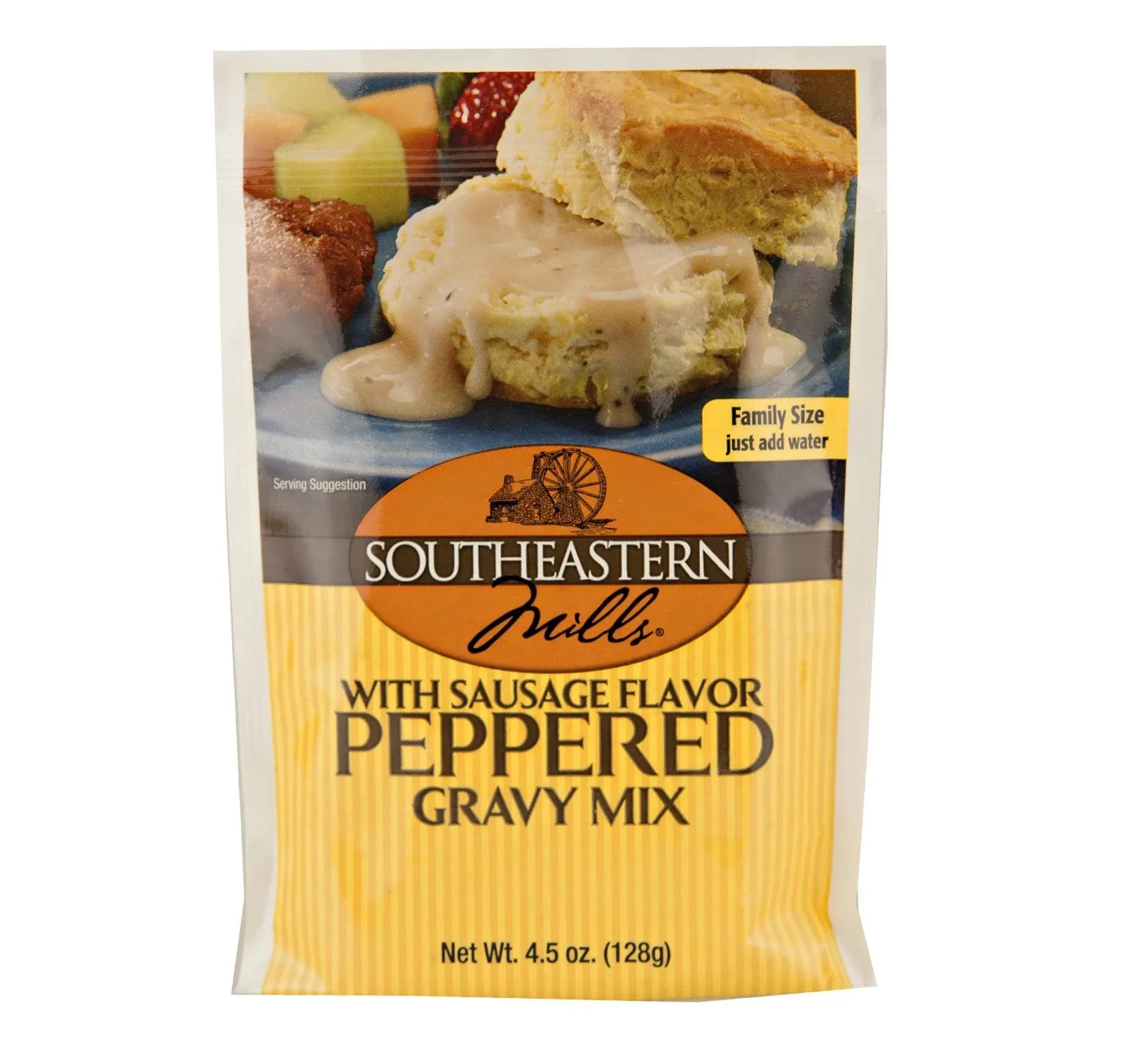 Southeastern Mills Old Fashioned Peppered Gravy Mix w/ Sausage Flavor, 4.5 Oz. Package Pack of 12