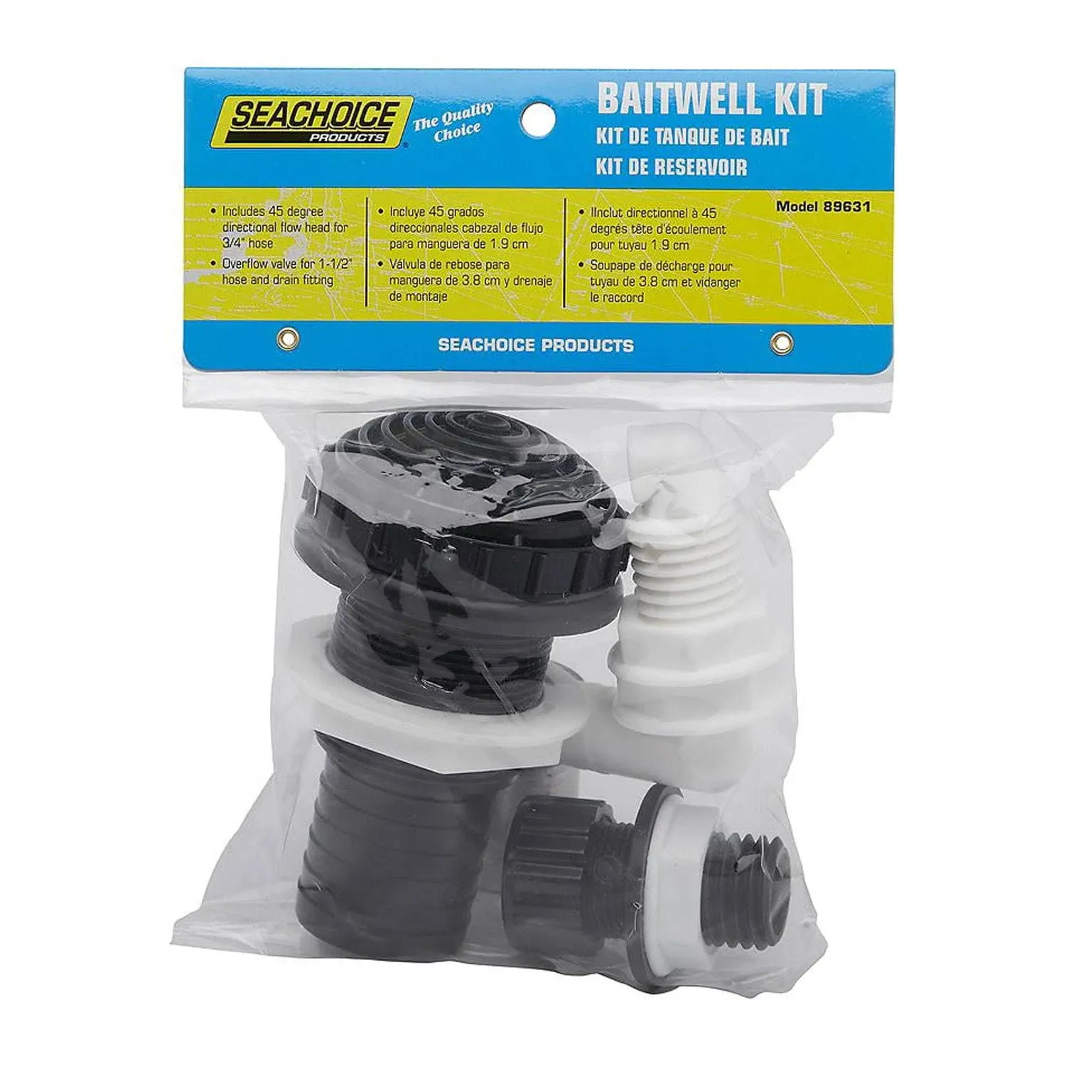 SEACHOICE 1-1/2 in. ID, Bait Tank Plumbing Kit