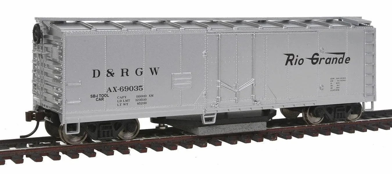 Walthers Trainline HO Scale 40 Box Car Track Cleaner Rio Grande/D&RGW Silver