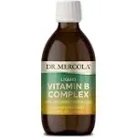 Dr. Mercola Vitamin B Complex Liquid, 9.8 Fl. Oz. (290 mL), 29 Servings, Natural Citrus Flavor, Dietary Supplement, Supports Stress Management, Non-GMO