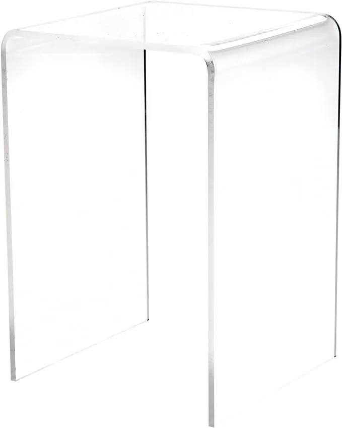 Plymor Clear Acrylic Vertical Square Display Riser, 6" H x 4" W x 4" D (1/8" Thick)