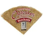 Stockan's Orkney Wholegrain Thick Oatcakes - Traditional Scottish Savoury Biscuits Imported from Scotland (Pack of 6)