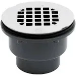 Oatey 420454 2 Part PVC Shower Base Drain -Grey