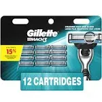 Gillette Mach3 Men's Razor Blades - 12 ct