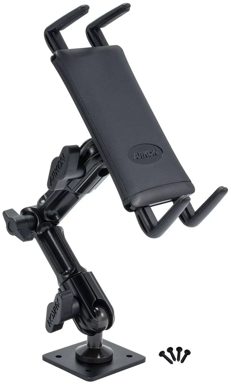 Arkon Heavy Duty Midsize Tablet Drill Base Mount for Galaxy Tab 4 3 7.0 8.0 Tab S ...