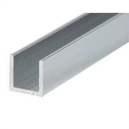 8 ft (96") - Anodized Aluminum U-Channel 6063 Alloy T-6 Temper (3/4" Channel)