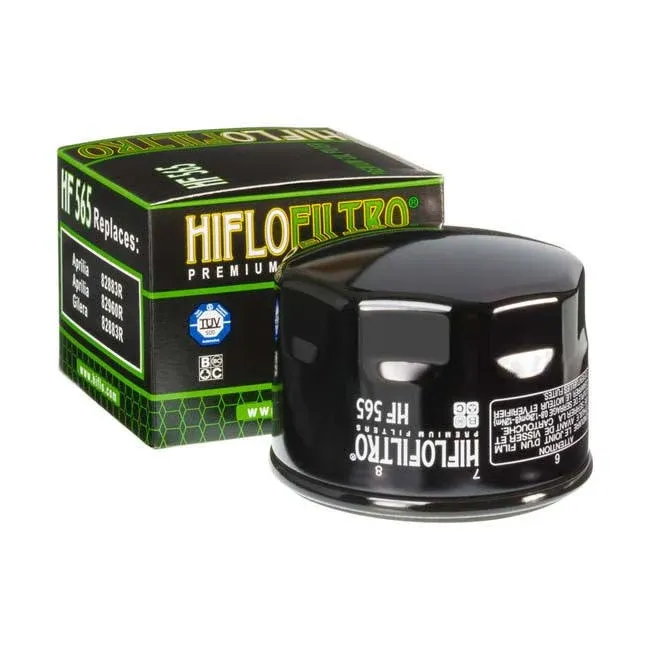 Hiflofiltro HF565 Premium Oil Filter, Black