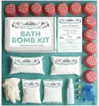 Bath Bomb Kit, Making 100% Pure Therapeutic Grade Essential Oils, (Makes 12 DIY