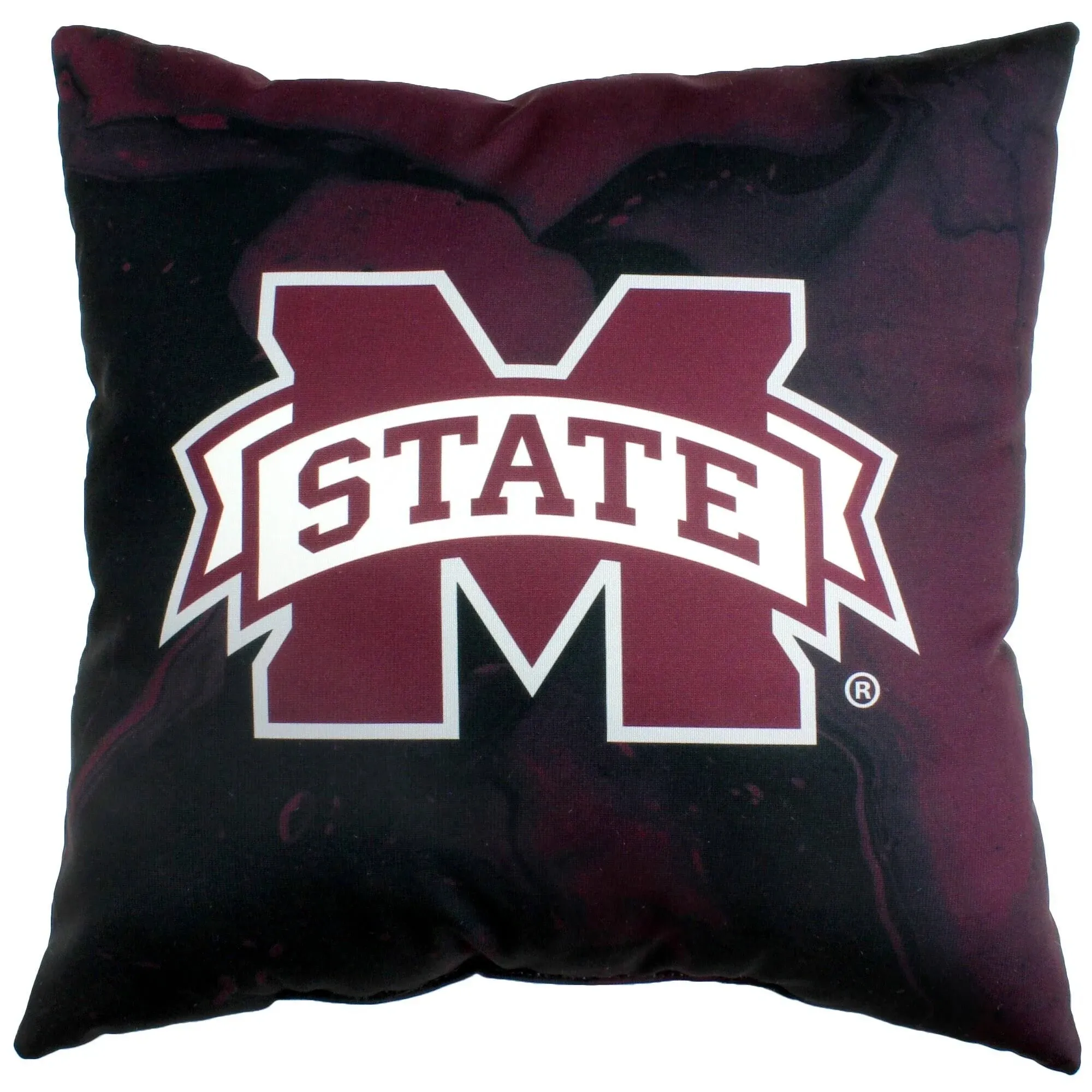 Mississippi State Bulldogs 2 Sided Color Swept Decorative Pillow, 16", Made in The USA