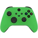 eXtremeRate Replacement Front Housing Shells with Side Rails Panels for Xbox Series X & S Controller - Green