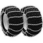 OakTen Set of 2 Tire Chains for Lawn Garden Tractors Mowers and Rider, 2-Link ...