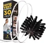 SP HOME GOODS The Professional Dryer Vent Cleaner Kit [20-Feet] Innovative Duct Lint Remover Reusable Strong Nylon| Flexible Lint Brush with Drill Attachment for Faster Cleaning