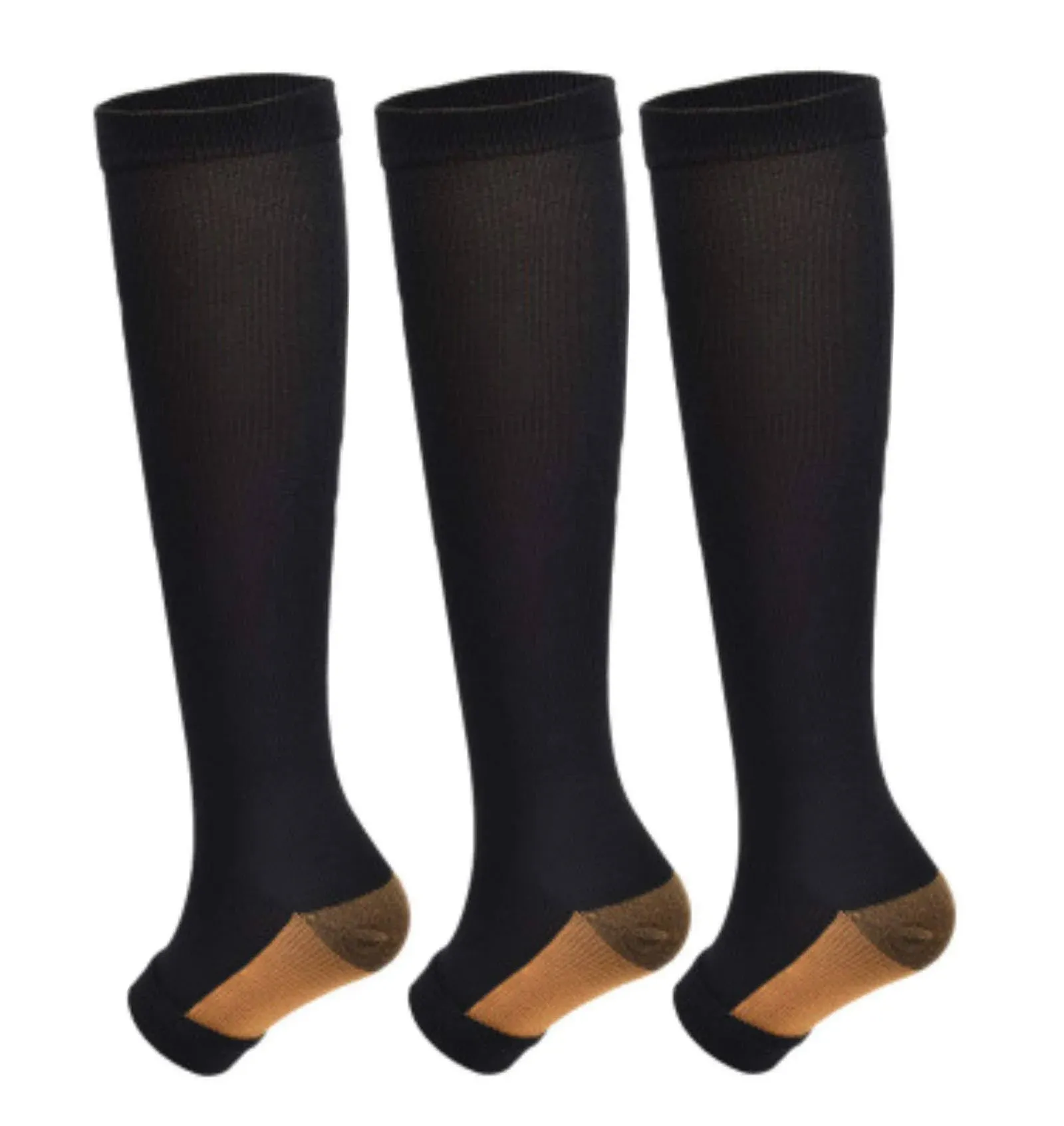 WOGOSVOR Open Toe Toeless Compression Socks