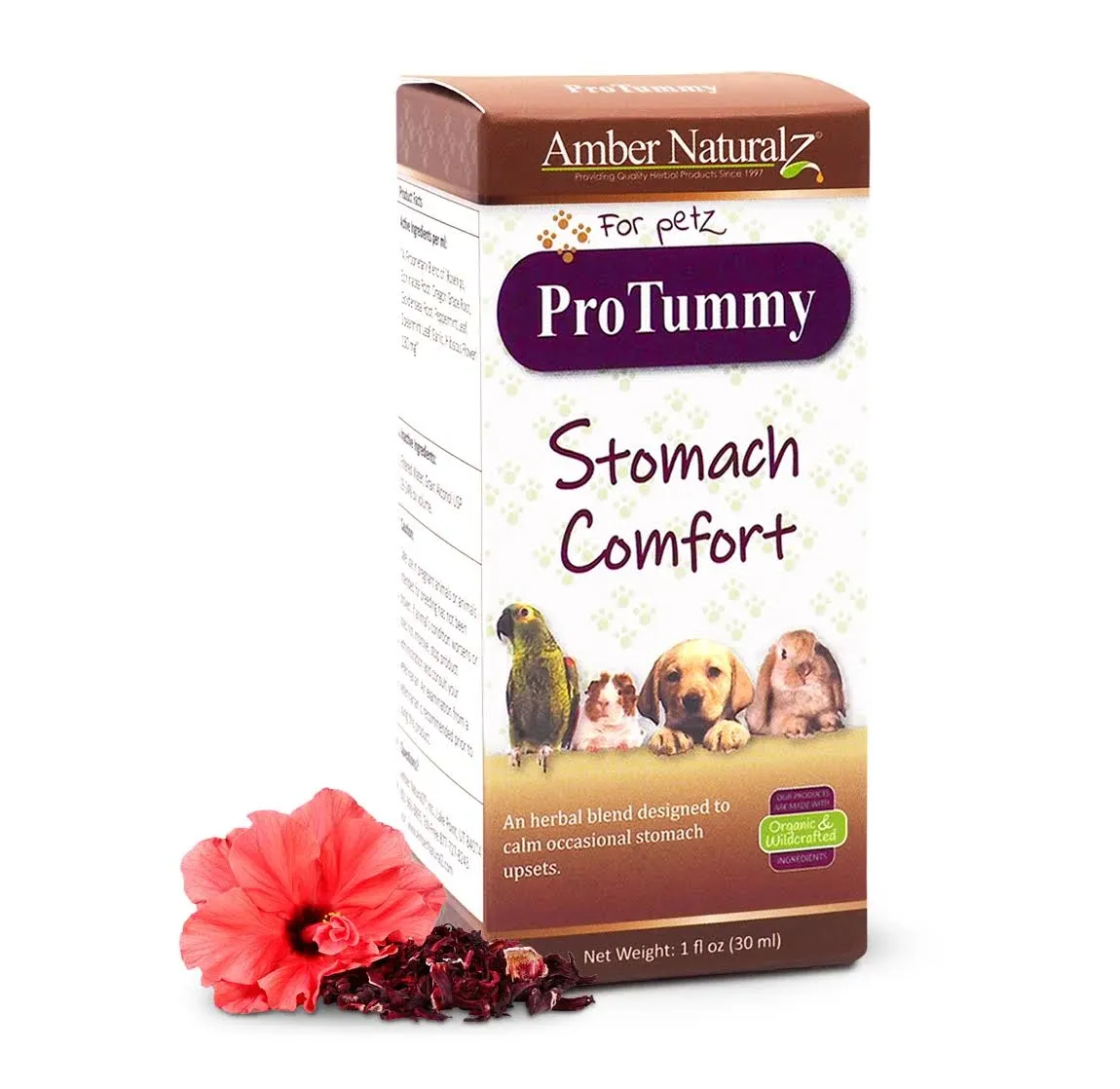 Amber Naturalz - ProTummy - Stomach Comfort - for Petz - 1 Ounce