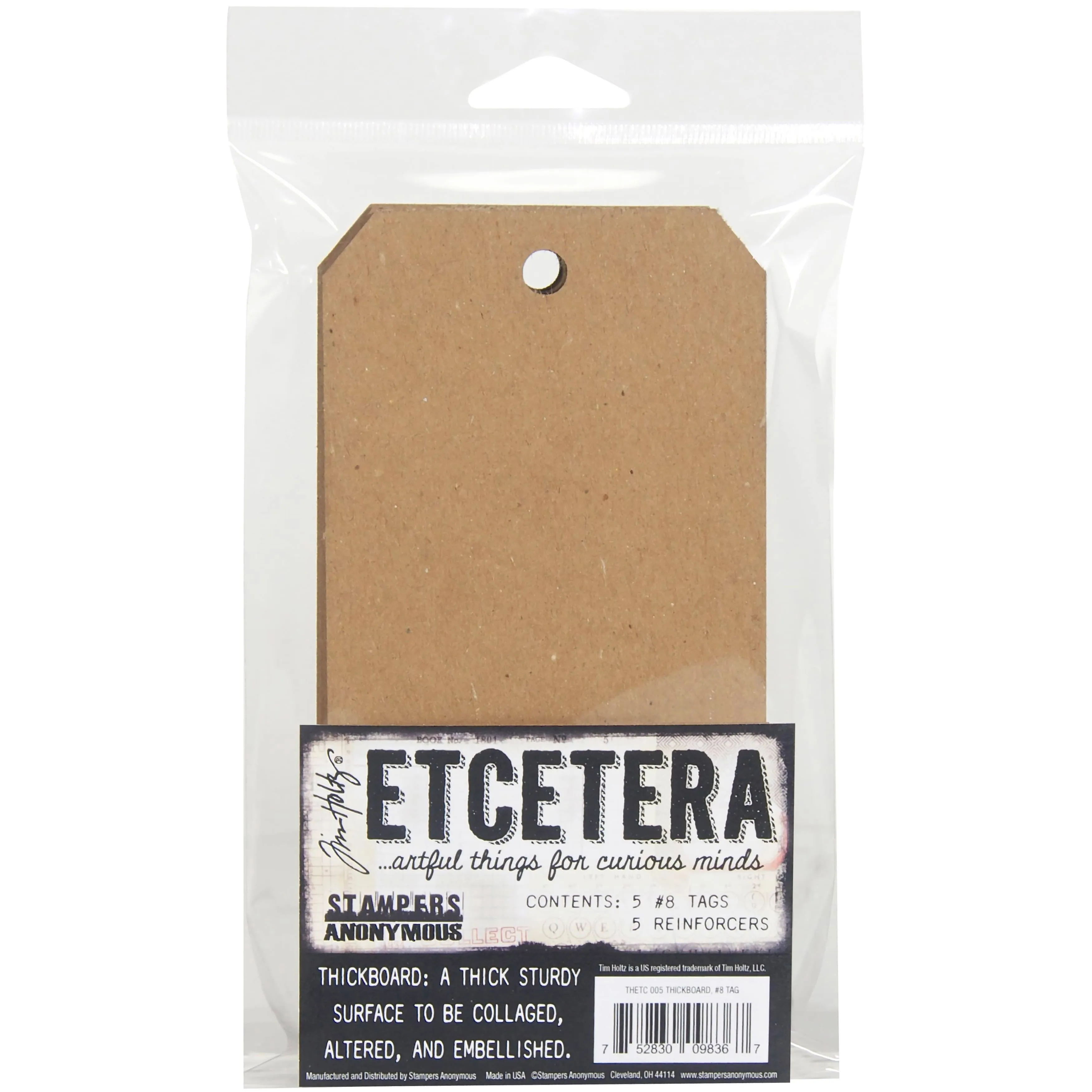 Tim Holtz Etcetera #8 TAG CHIPBOARD ETC005