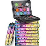 ArtCreativity Mini Art Sets for Kids- Pack of 12-23-Piece Kits with Watercolors, Crayons, Paint Brush and More- Fun Art Supplies, Party Favors for Girls and Boys, Goody Bag Fillers, Carnival Prize