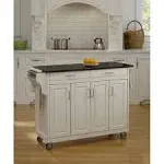 Home Styles Create-a- Kitchen Cart White with Cherry Top