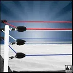 Figures Toy Company Red, White & Blue Ring Ropes for Large 21.5 x 21.5 Inch Wrestling Action Figure Rings (Ropes Only)