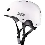 OutdoorMaster Skateboard Cycling Helmet, White / M