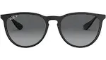 Ray-Ban Sunglasses Woman Erika Color Mix - Black Frame Grey Lenses 54-18 Polarized