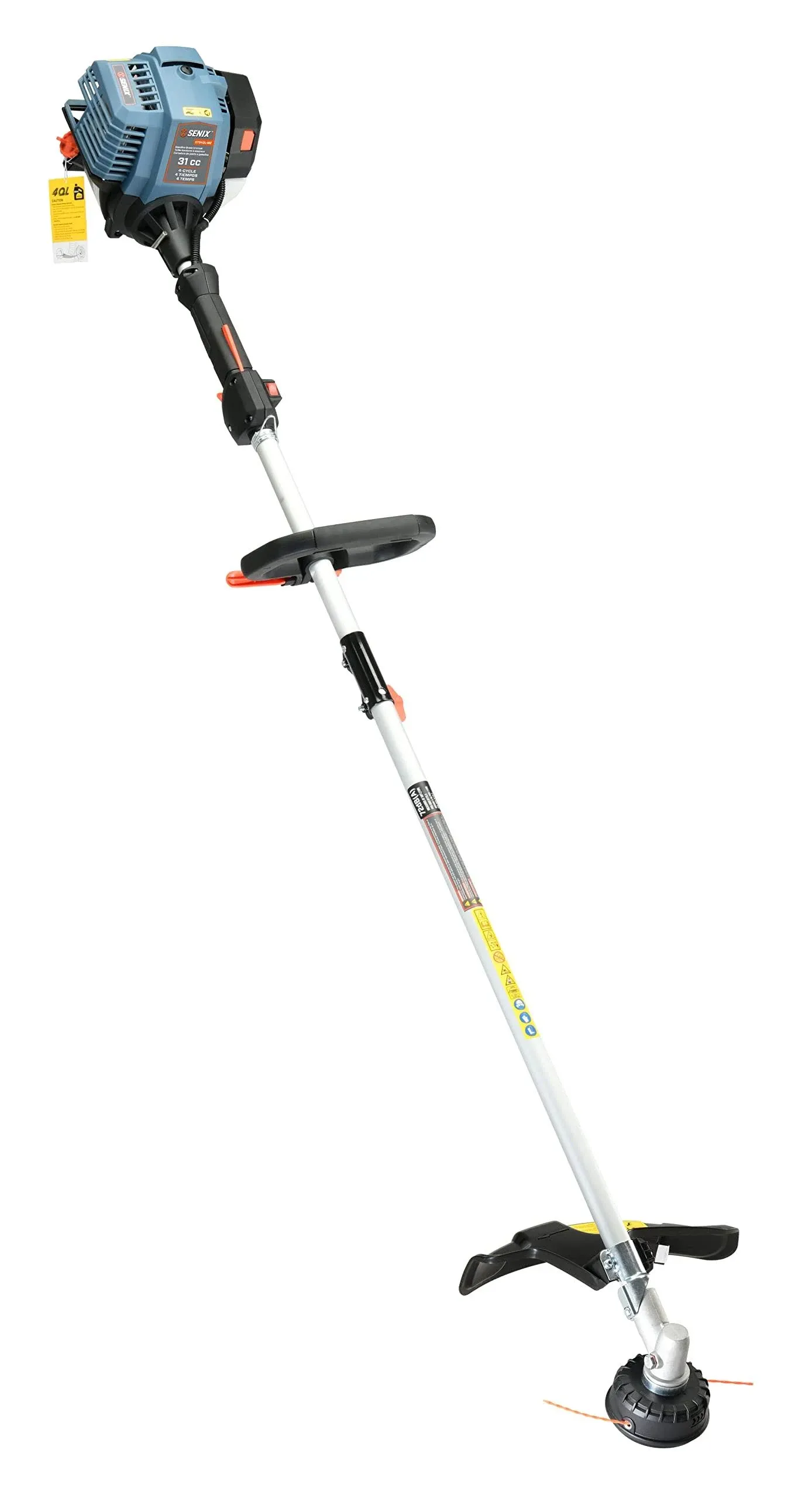 Senix String Trimmer 26.5-cc Gas 4-Stroke Curved Shaft 2-Line Bump Walk Behind