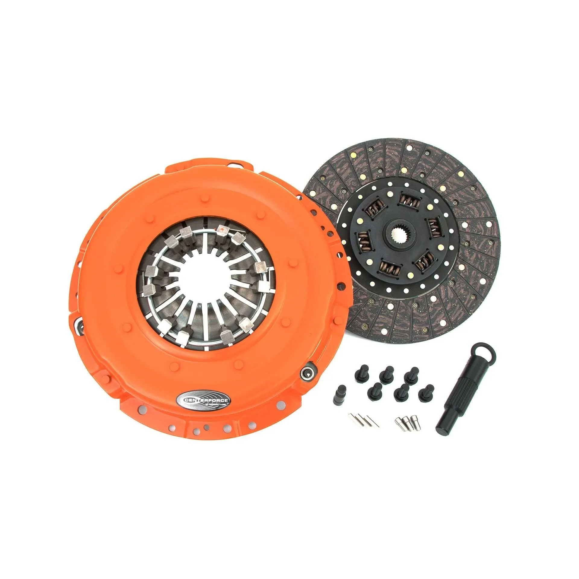 Clutch Kit - Dual Friction - Single Disc - 11 in Diameter - 1 in x 23 Spline - Sprung Hub - Organic / Carbon - 5.0 L - Ford Mustang 2011-2014 - Kit