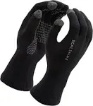 Sealskinz Waterproof All Weather Ultra Grip Knitted Gloves - Black