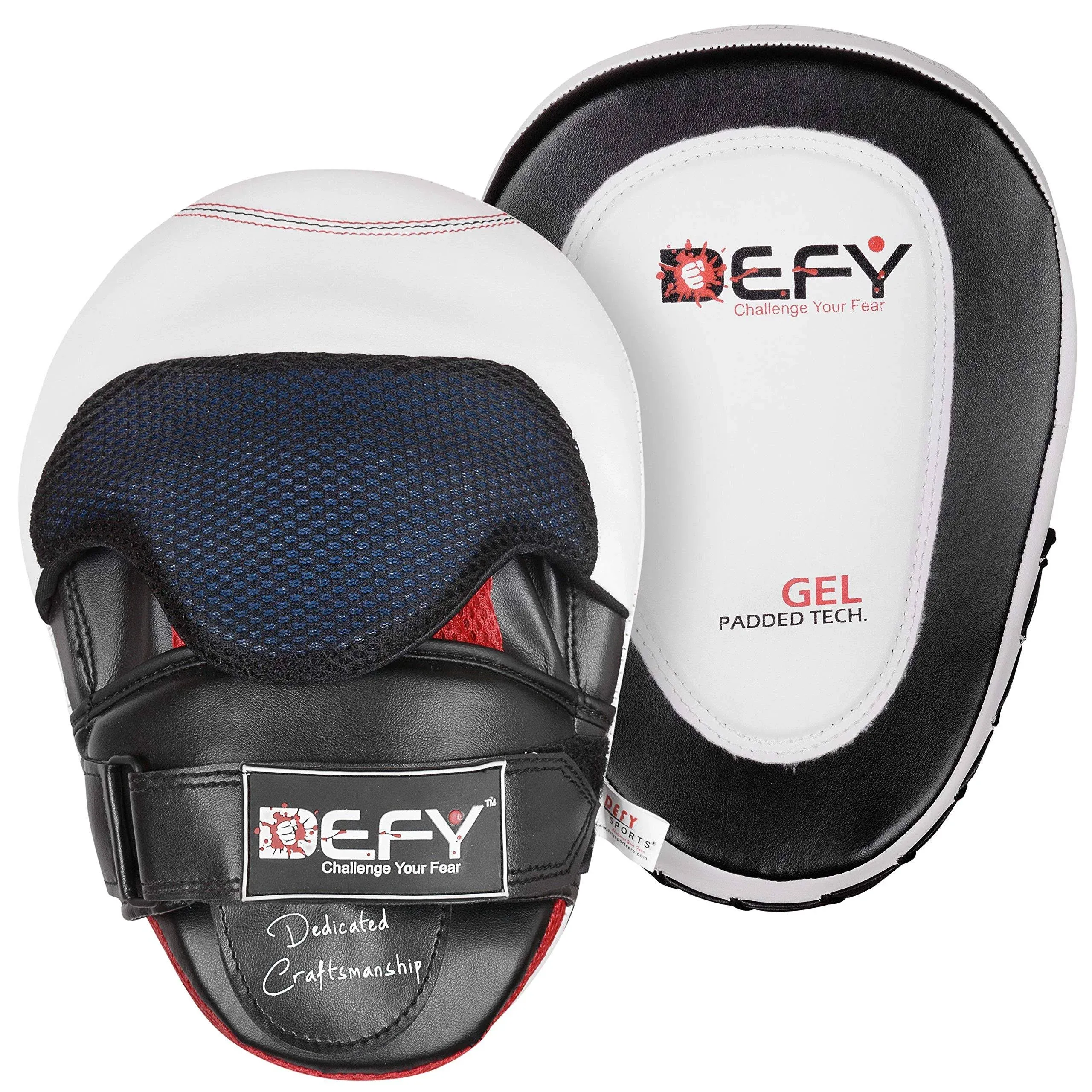 Defy Gel Padded Punch Mitts Boxing Pads Focus Mitts Punching MMA Hook and Jab ...