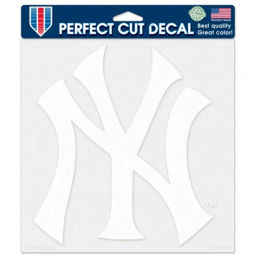 New York Yankees Die-Cut Decal - 8"x8" White