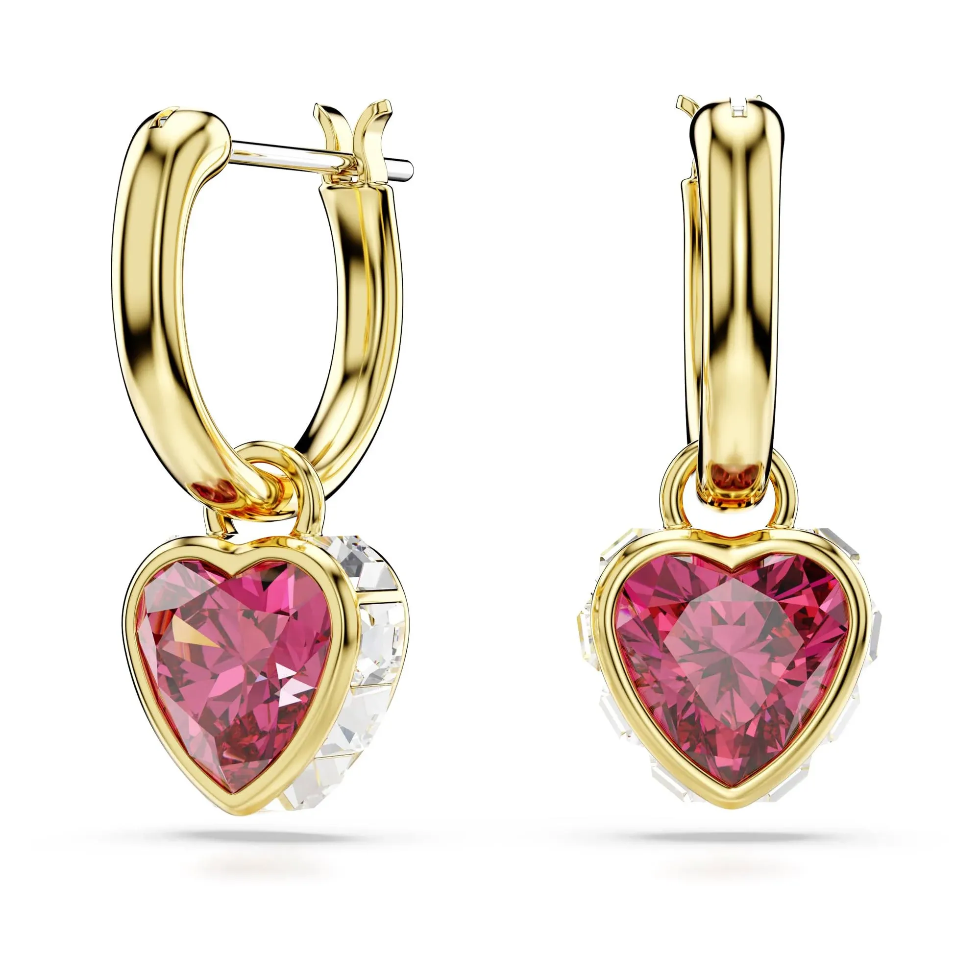 Swarovski Chroma Heart Drop Earrings