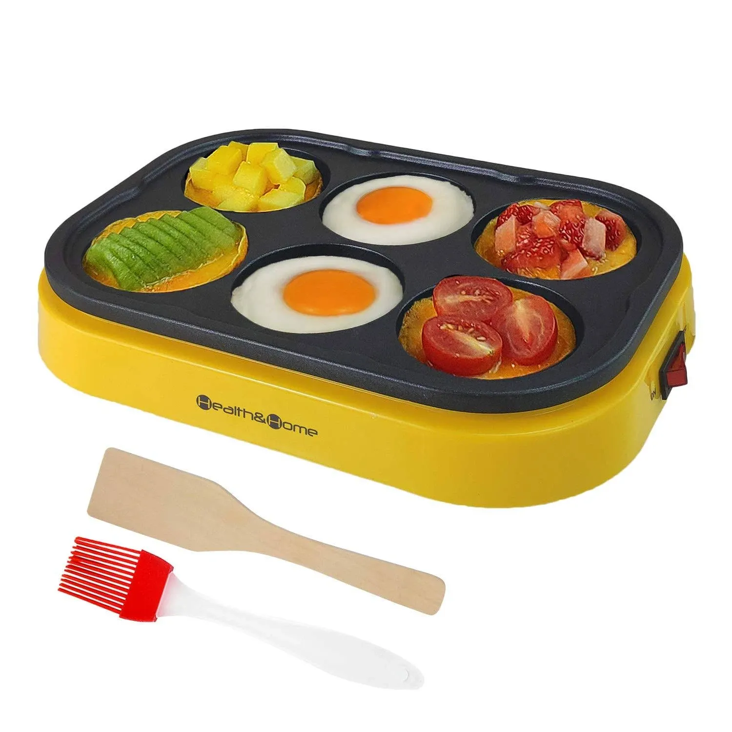 Electric Mini Pancake Non-Stick Egg Frying Pan Crepe Maker Snacks or Desserts