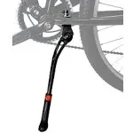 Lumintrail Center Mount Bicycle Kickstand Adjustable Aluminum Alloy Bike Stand fits 24-28 (Black)