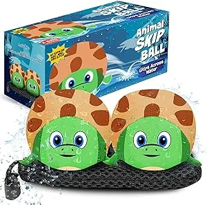 Activ Life The Ultimate Skip Ball – Water Bouncing Ball (2 Pack) Create Lasting Memories with Your Friends & Family at The Beach, Lake or Pool - Great for All Ages