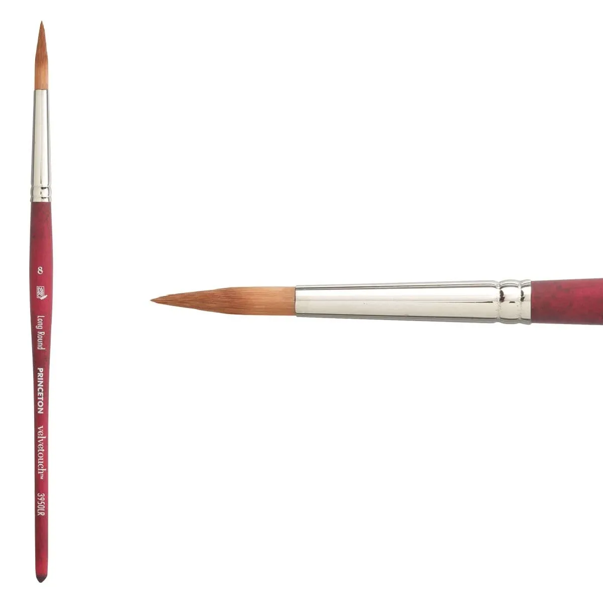 Princeton 3950 Velvetouch Mixed Media Brush Round 8