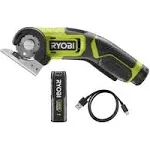 RYOBI RCT4-120G 4V Cordless Cutting Tool (1 x 2.0Ah), Hyper Green