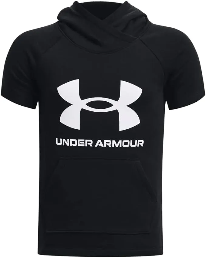 Under Armour Girls' Rival Fleece Short-Sleeve Hoodie