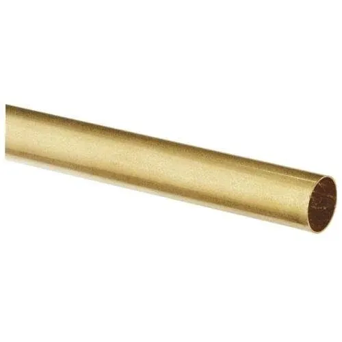 K & S Precision Metals 8142 Round Brass Tube, 19/32" OD x 0.014" Wall x 12" Long, 1 Piece, Made in The USA