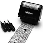 Veltec Identity Protection Anti-Theft Roller Guard Stamp w/ FREE 3 Pack Refills